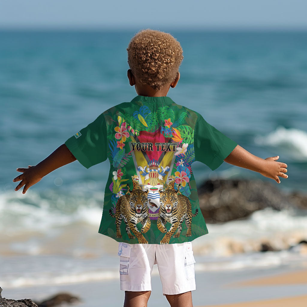 Personalized Guyana 60th Independence Day Kid Hawaiian Shirt Diamond Jubilee