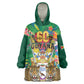 Personalized Guyana 60th Independence Day Kid Wearable Blanket Hoodie Diamond Jubilee