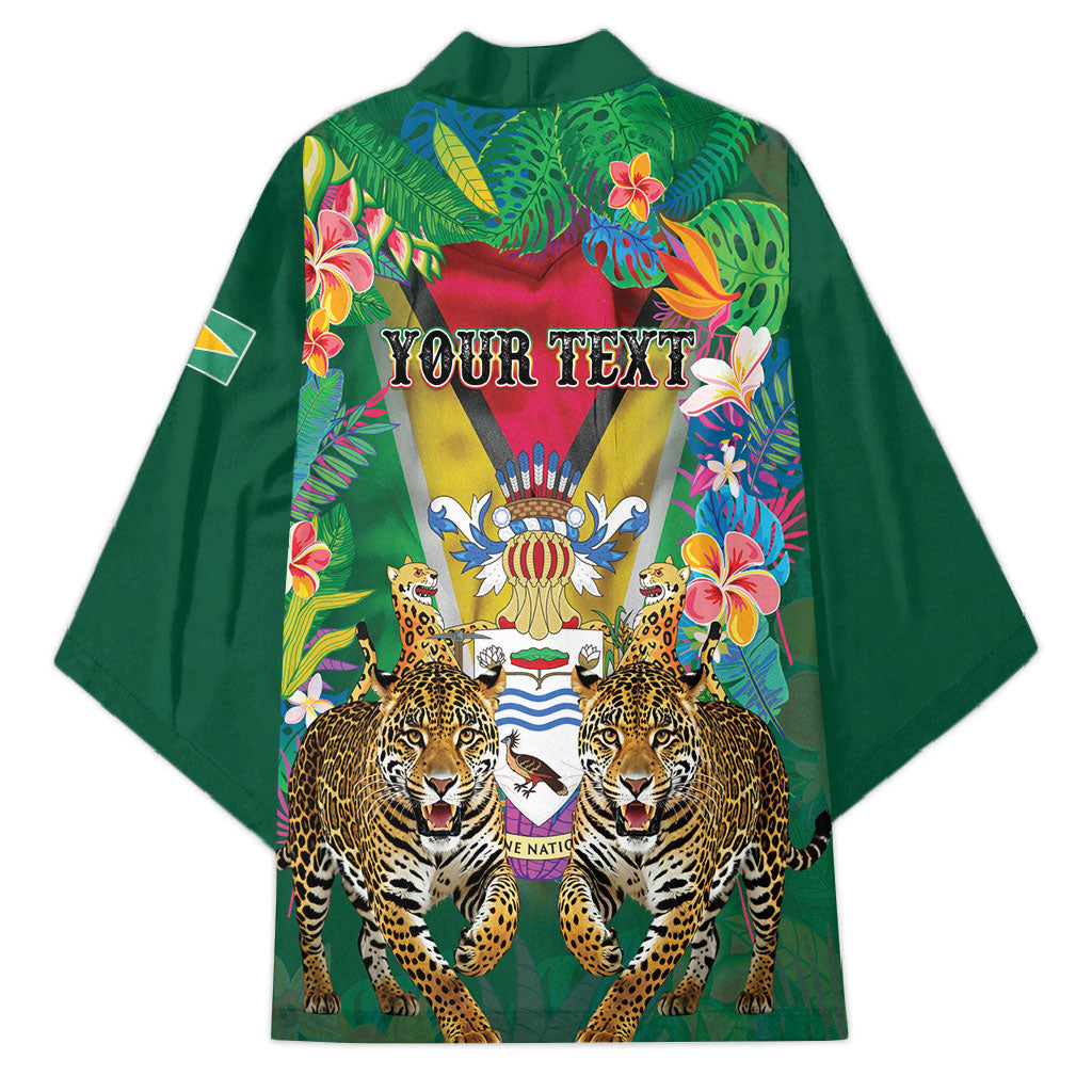 Personalized Guyana 60th Independence Day Kimono Diamond Jubilee