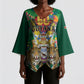 Personalized Guyana 60th Independence Day Kimono Sleeve Blouse Diamond Jubilee