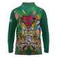 Personalized Guyana 60th Independence Day Long Sleeve Polo Shirt Diamond Jubilee