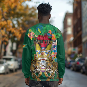 Personalized Guyana 60th Independence Day Long Sleeve Shirt Diamond Jubilee