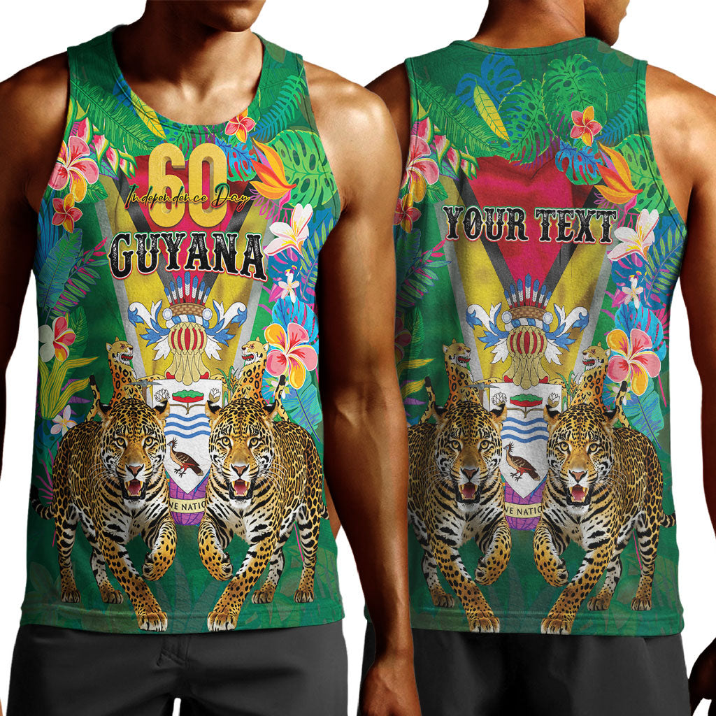 Personalized Guyana 60th Independence Day Men Tank Top Diamond Jubilee