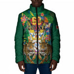 Personalized Guyana 60th Independence Day Padded Jacket Diamond Jubilee
