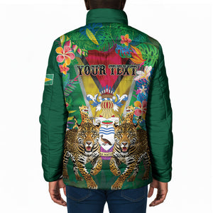Personalized Guyana 60th Independence Day Padded Jacket Diamond Jubilee