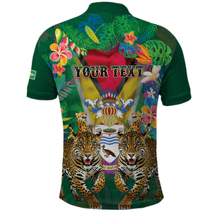 Personalized Guyana 60th Independence Day Polo Shirt Diamond Jubilee