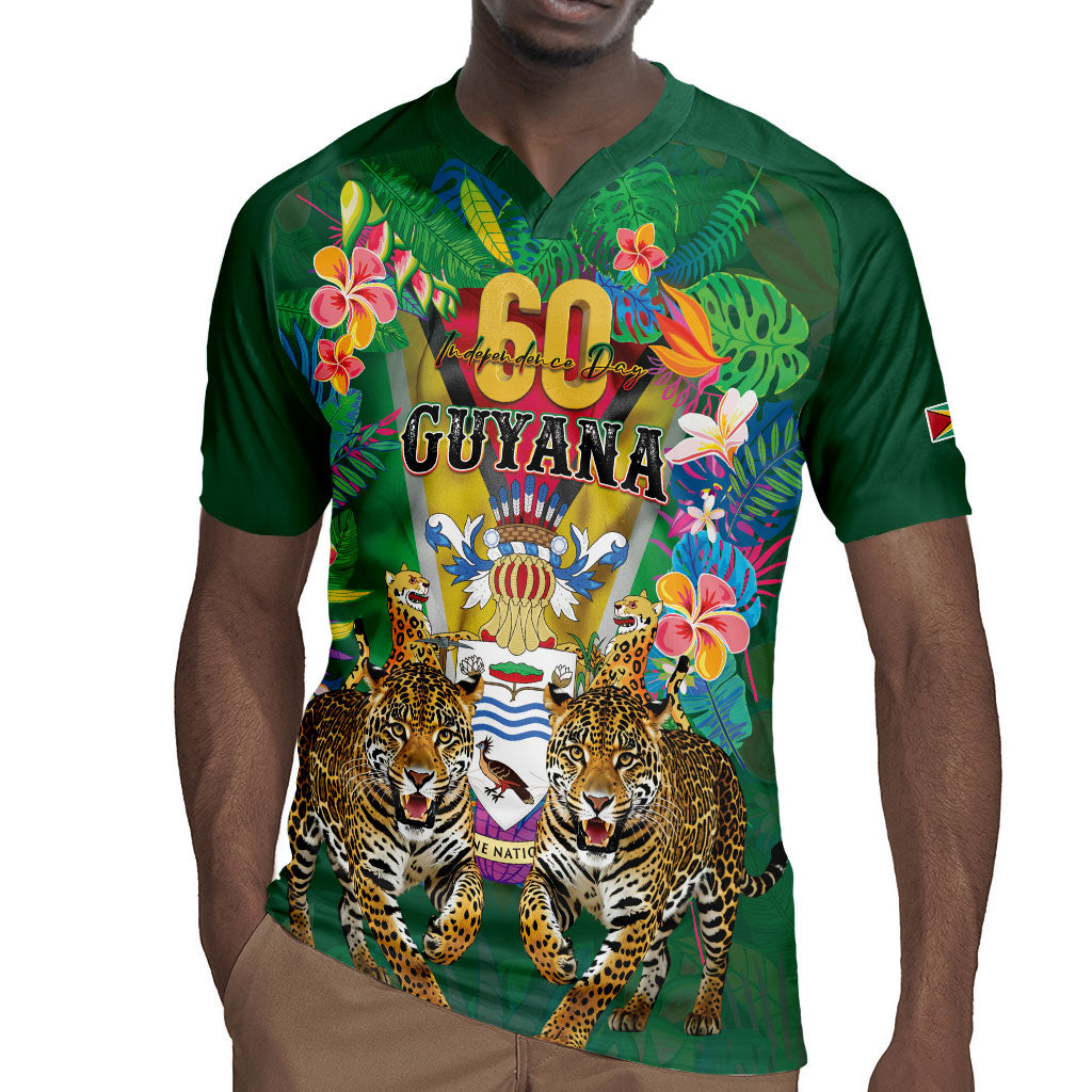 Personalized Guyana 60th Independence Day Rugby Jersey Diamond Jubilee