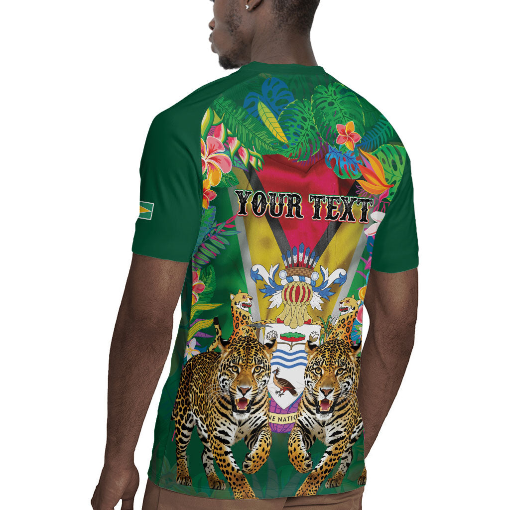 Personalized Guyana 60th Independence Day Rugby Jersey Diamond Jubilee