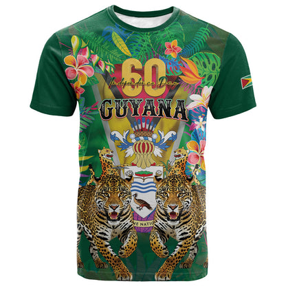Personalized Guyana 60th Independence Day T shirt Diamond Jubilee