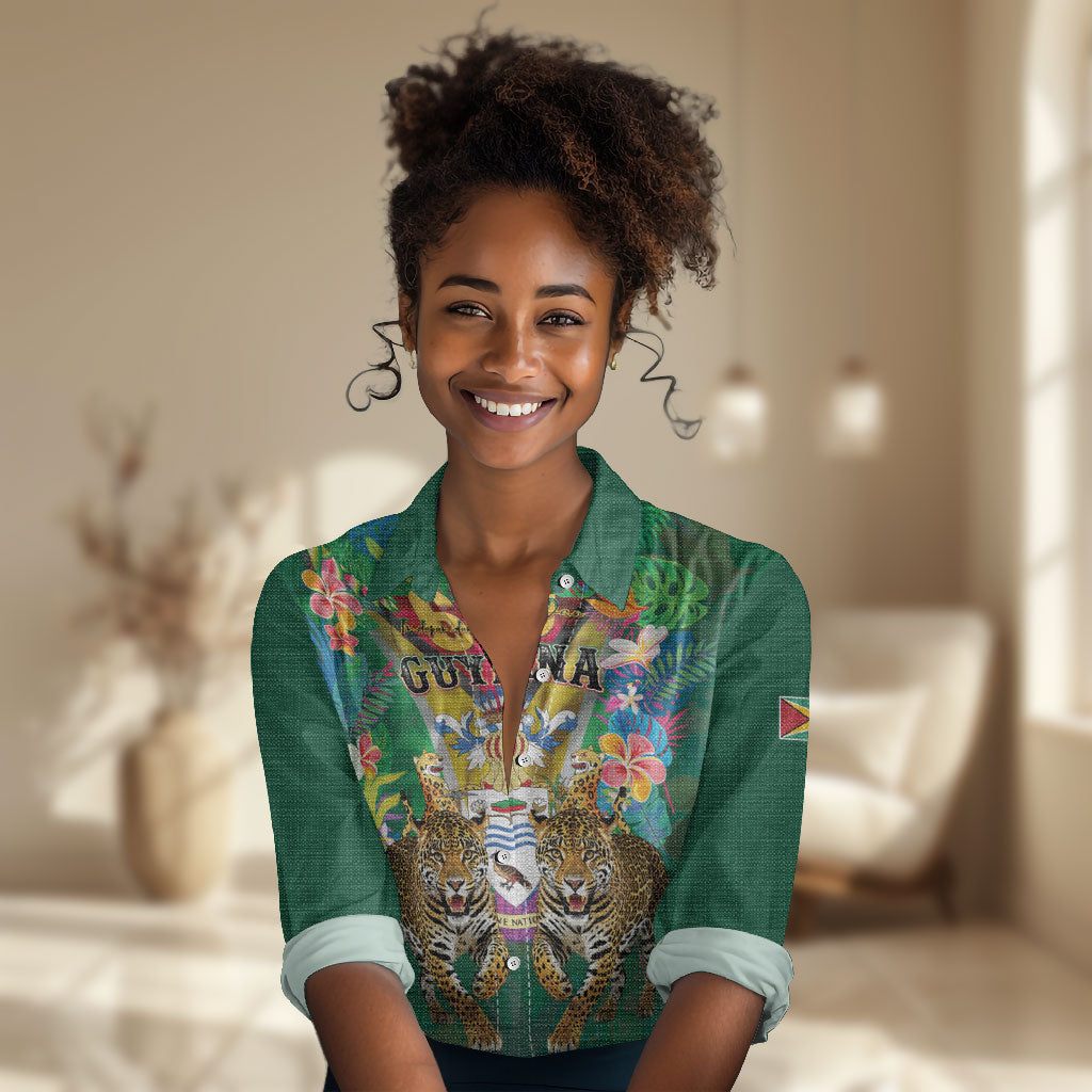 Personalized Guyana 60th Independence Day Women Casual Shirt Diamond Jubilee