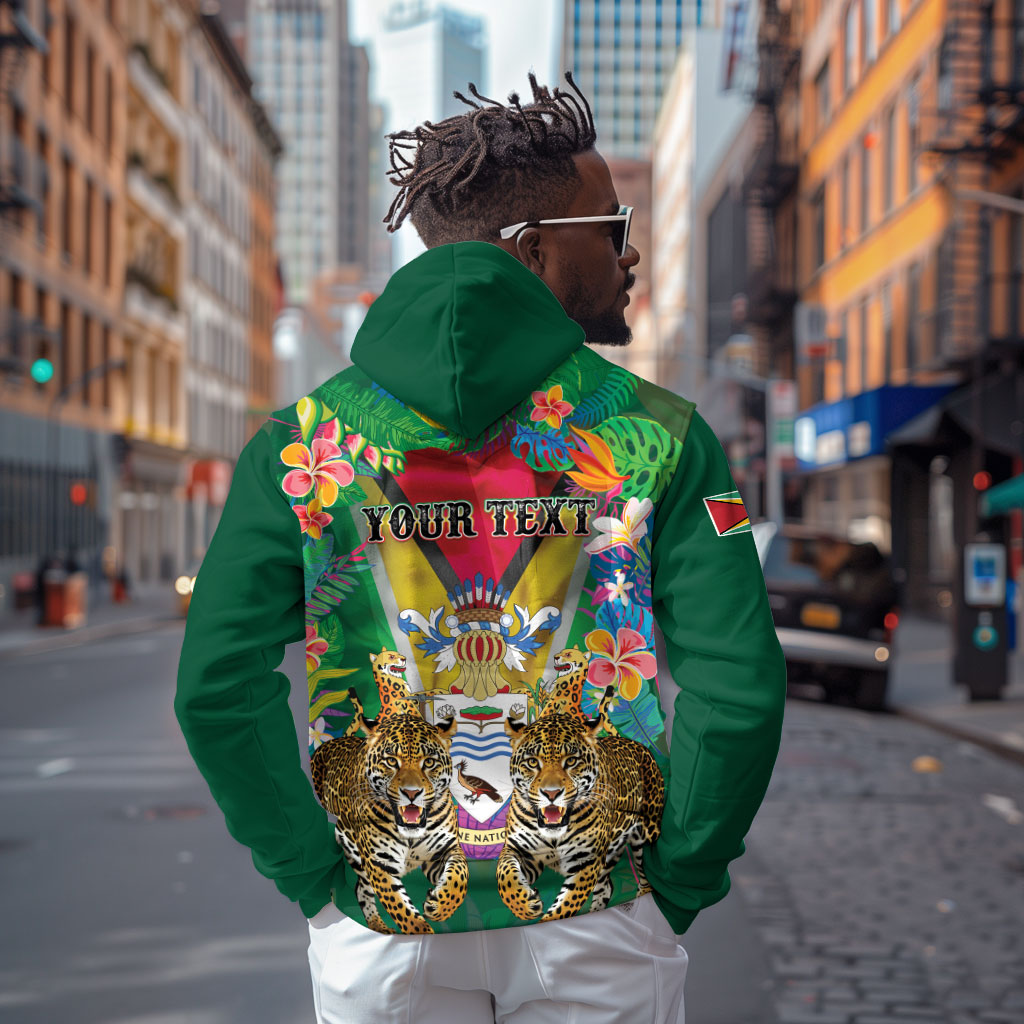Personalized Guyana 60th Independence Day Zip Hoodie Diamond Jubilee