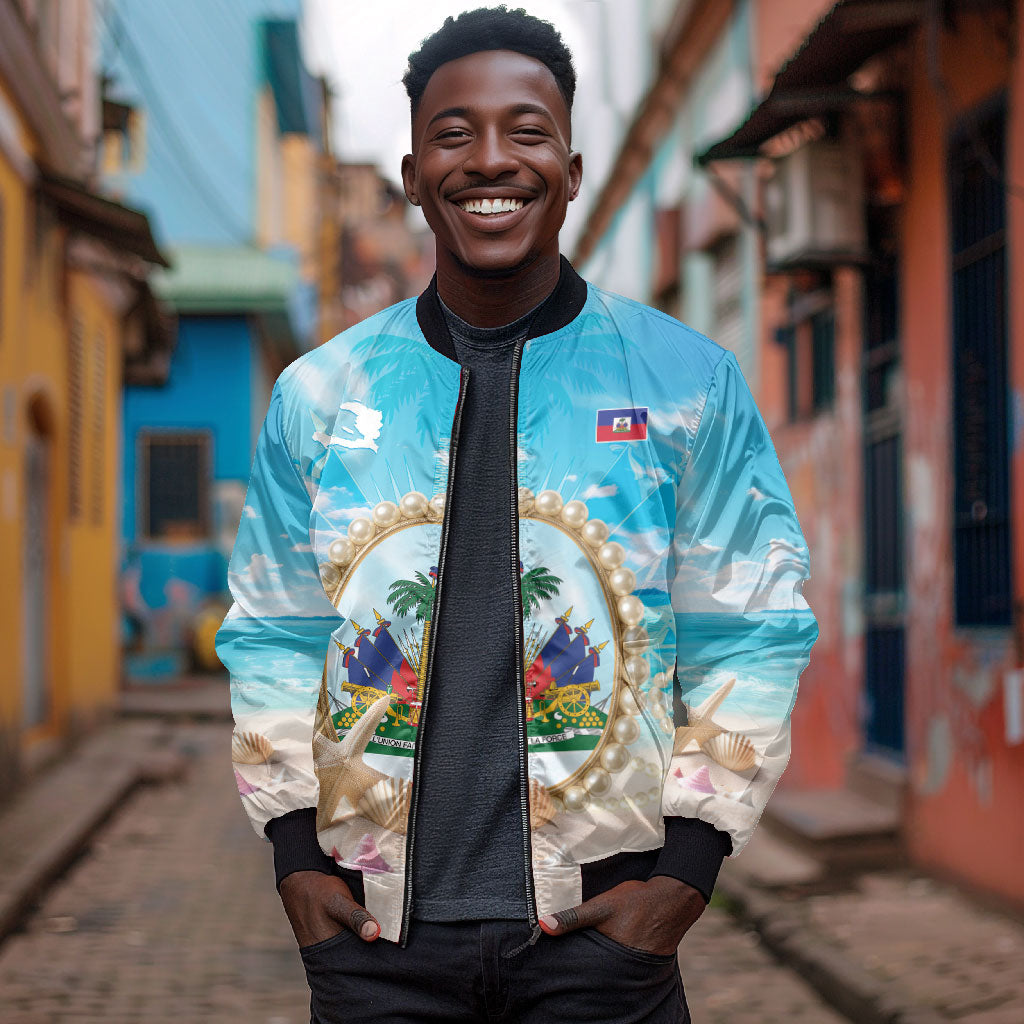 Personalized Haiti The Pearl Of Antilles Bomber Jacket Summer Aesthetic Vibe