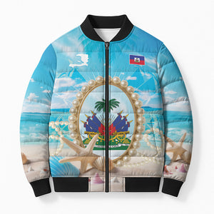 Personalized Haiti The Pearl Of Antilles Bomber Puffer Jacket Summer Aesthetic Vibe