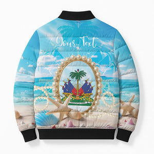 Personalized Haiti The Pearl Of Antilles Bomber Puffer Jacket Summer Aesthetic Vibe