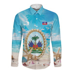 Personalized Haiti The Pearl Of Antilles Long Sleeve Button Shirt Summer Aesthetic Vibe