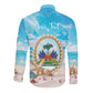 Personalized Haiti The Pearl Of Antilles Long Sleeve Button Shirt Summer Aesthetic Vibe