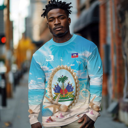 Personalized Haiti The Pearl Of Antilles Long Sleeve Shirt Summer Aesthetic Vibe
