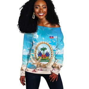 Personalized Haiti The Pearl Of Antilles Off Shoulder Sweater Summer Aesthetic Vibe