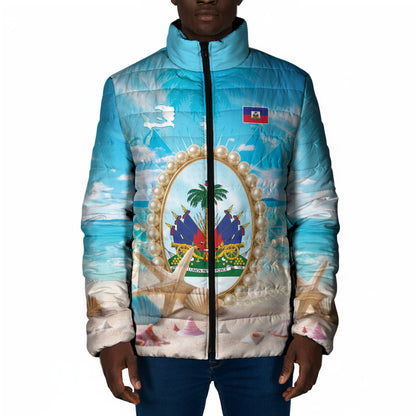 Personalized Haiti The Pearl Of Antilles Padded Jacket Summer Aesthetic Vibe