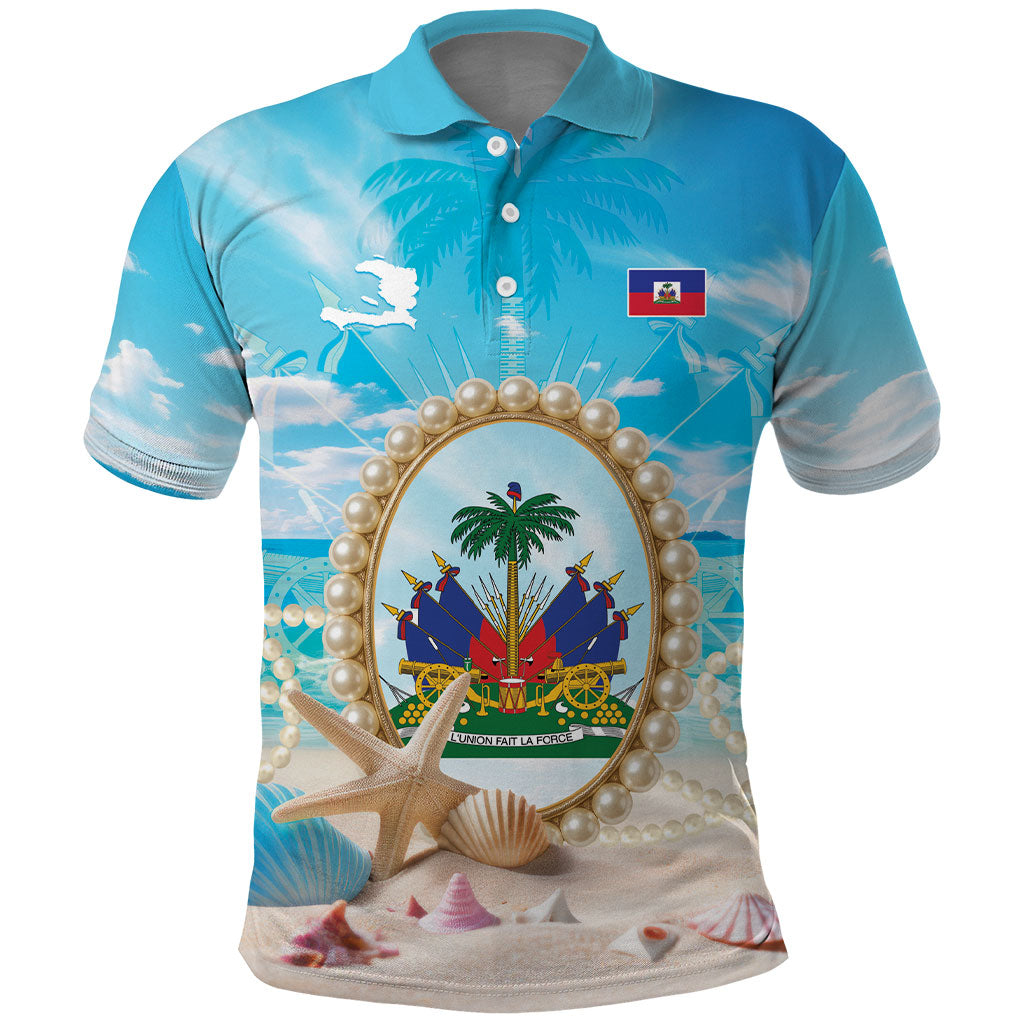 Personalized Haiti The Pearl Of Antilles Polo Shirt Summer Aesthetic Vibe