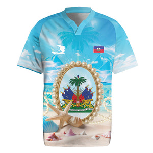 Personalized Haiti The Pearl Of Antilles Rugby Jersey Summer Aesthetic Vibe
