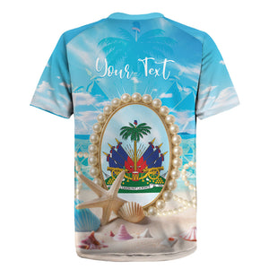 Personalized Haiti The Pearl Of Antilles Rugby Jersey Summer Aesthetic Vibe