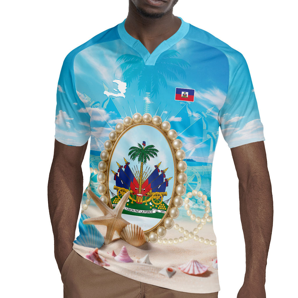 Personalized Haiti The Pearl Of Antilles Rugby Jersey Summer Aesthetic Vibe