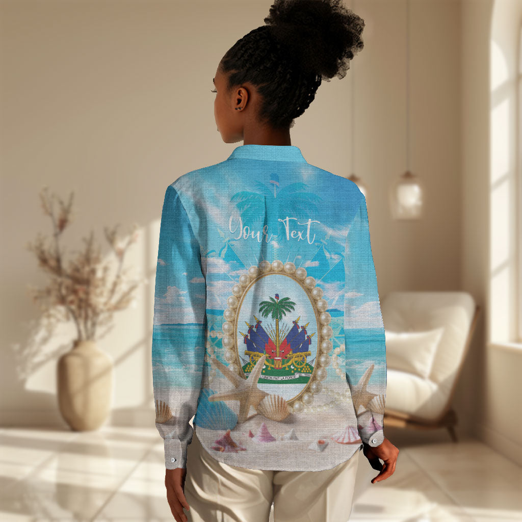 Personalized Haiti The Pearl Of Antilles Women Casual Shirt Summer Aesthetic Vibe