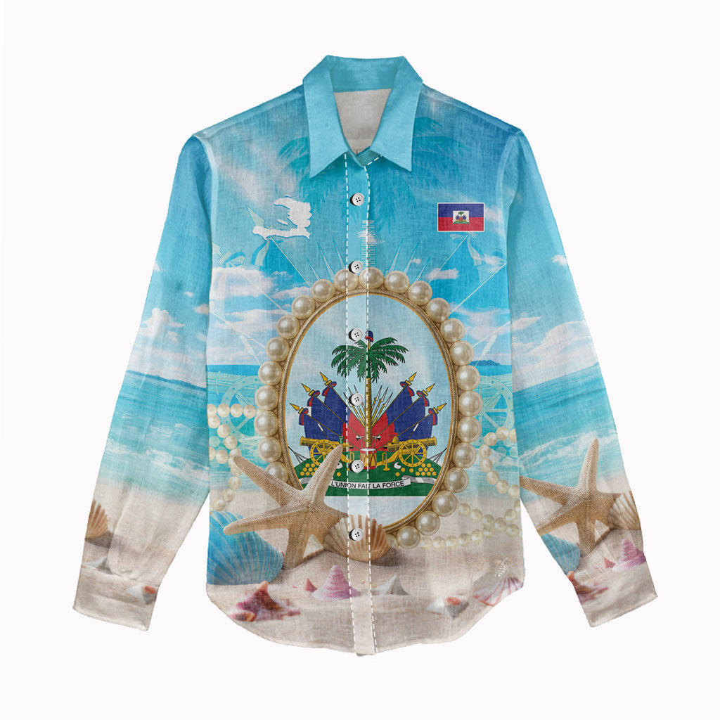Personalized Haiti The Pearl Of Antilles Women Casual Shirt Summer Aesthetic Vibe
