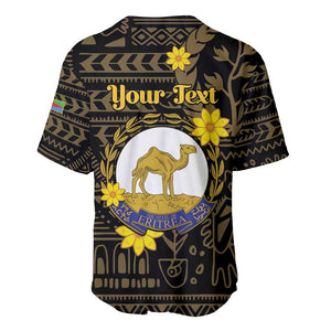 Enkutatash Eritrea New Year Baseball Jersey Eritrean Camel African Pattern