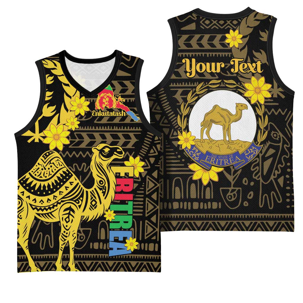 Enkutatash Eritrea New Year Basketball Jersey Eritrean Camel African Pattern LT01