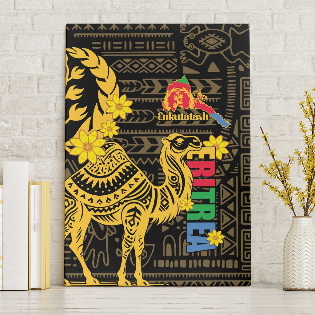 Enkutatash Eritrea New Year Canvas Wall Art Eritrean Camel African Pattern