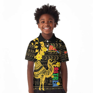 Enkutatash Eritrea New Year Kid Polo Shirt Eritrean Camel African Pattern