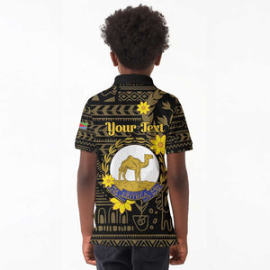 Enkutatash Eritrea New Year Kid Polo Shirt Eritrean Camel African Pattern