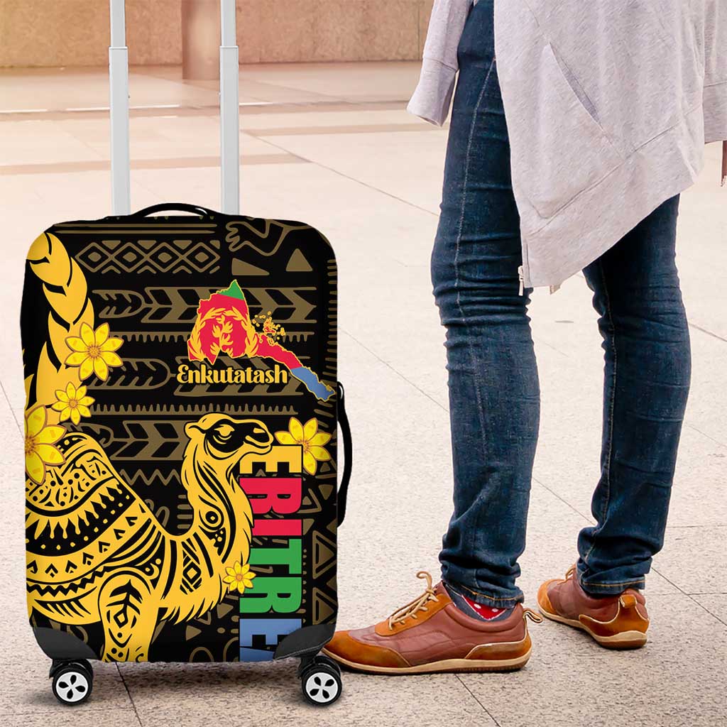 Enkutatash Eritrea New Year Luggage Cover Eritrean Camel African Pattern