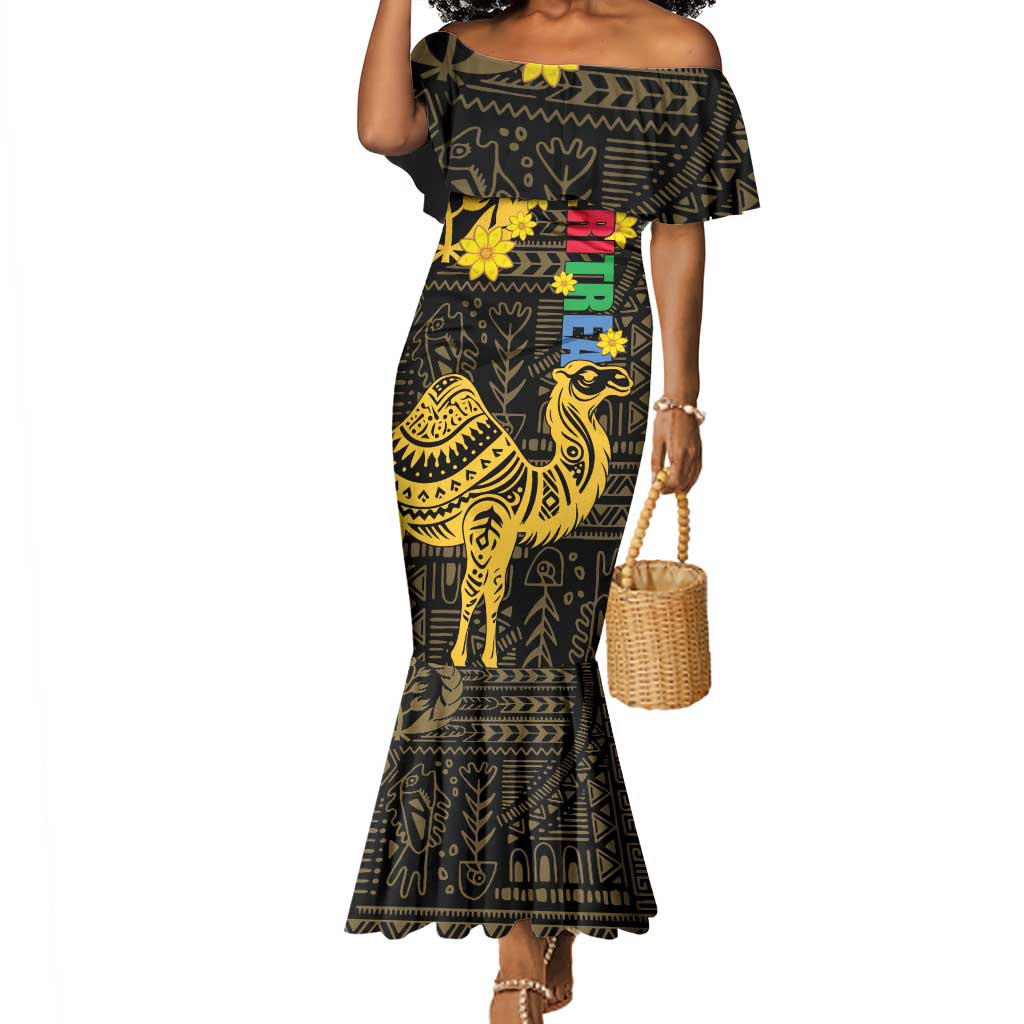 Enkutatash Eritrea New Year Mermaid Dress Eritrean Camel African Pattern