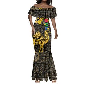 Enkutatash Eritrea New Year Mermaid Dress Eritrean Camel African Pattern