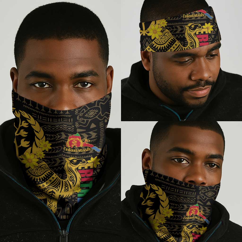 Enkutatash Eritrea New Year Neck Gaiter Eritrean Camel African Pattern LT01