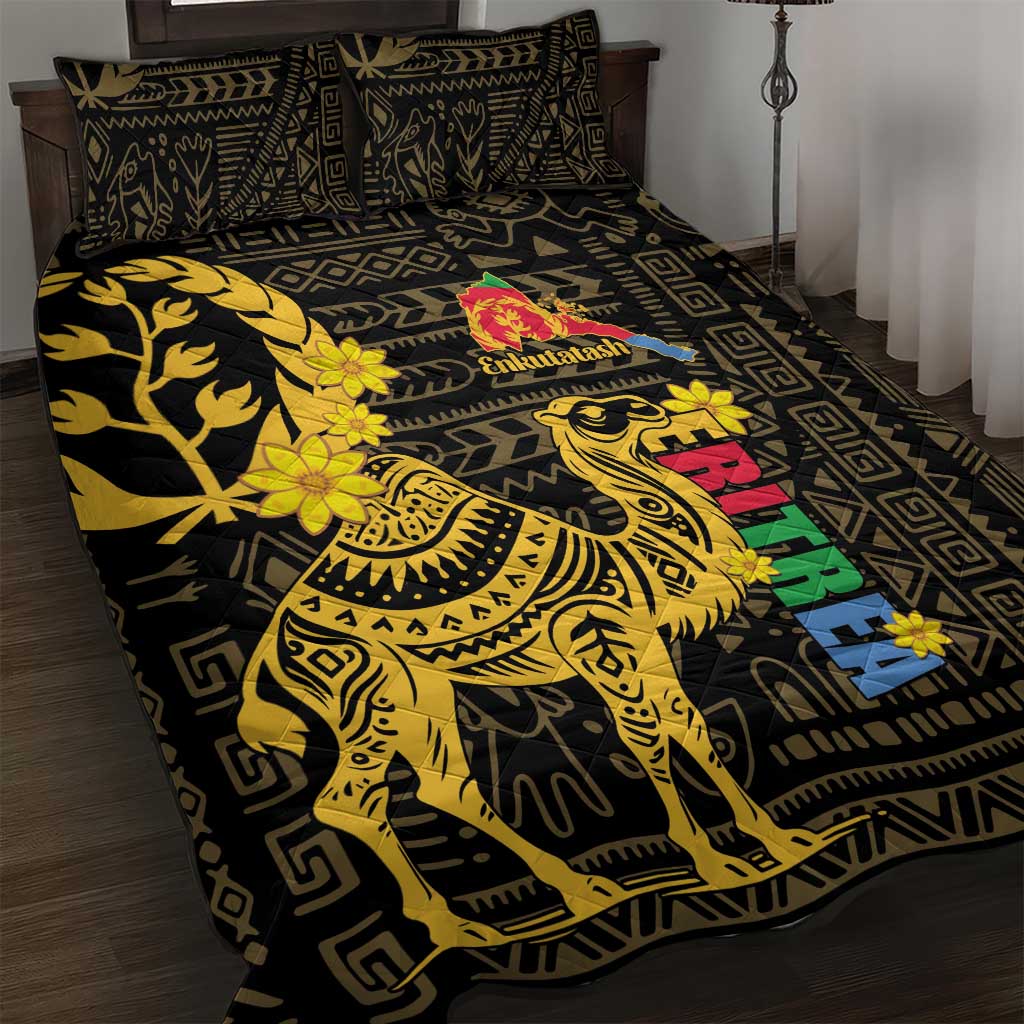 Enkutatash Eritrea New Year Quilt Bed Set Eritrean Camel African Pattern