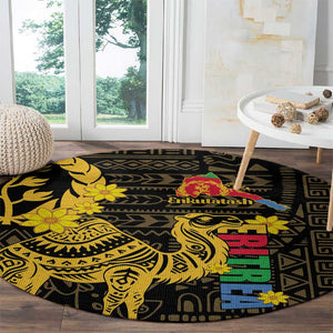 Enkutatash Eritrea New Year Round Carpet Eritrean Camel African Pattern