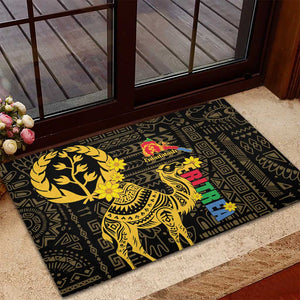 Enkutatash Eritrea New Year Rubber Doormat Eritrean Camel African Pattern