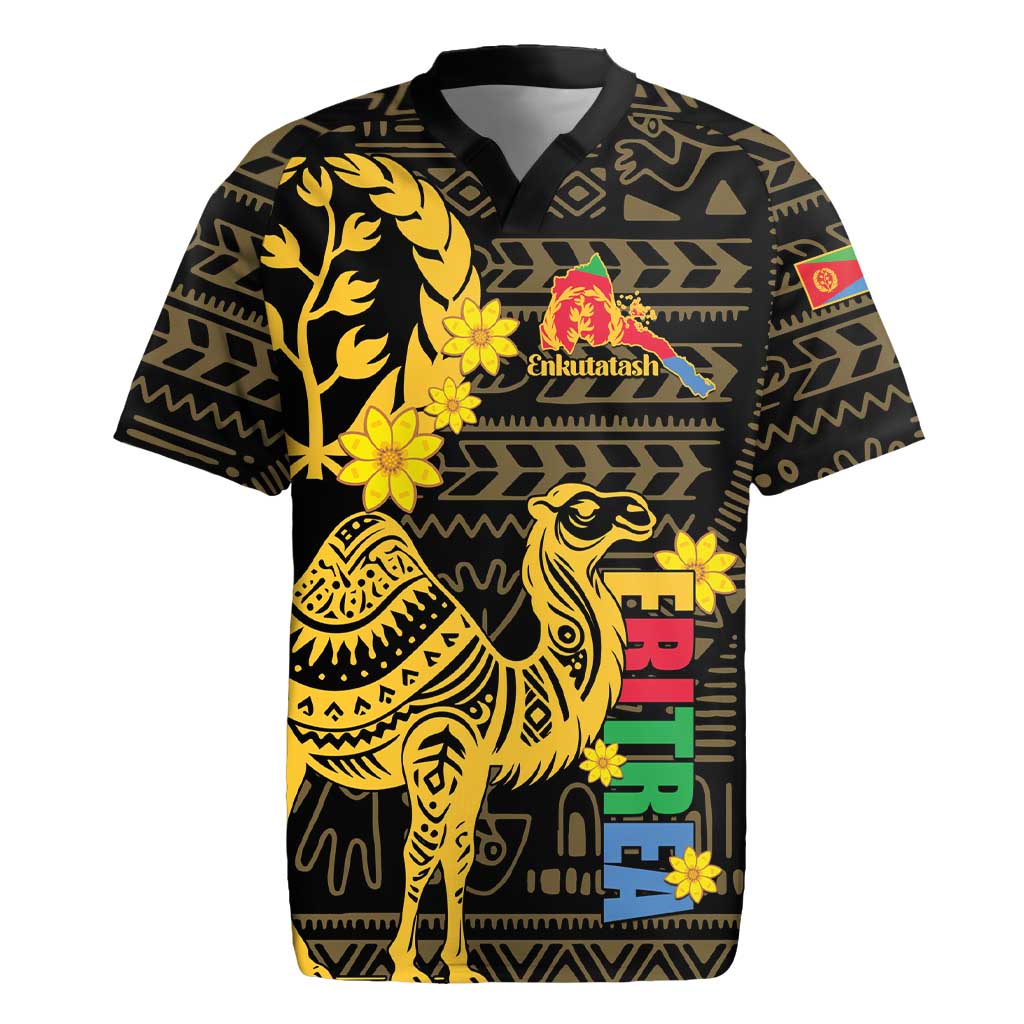 Enkutatash Eritrea New Year Rugby Jersey Eritrean Camel African Pattern