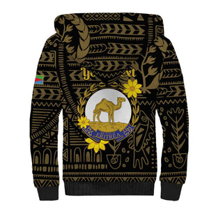 Enkutatash Eritrea New Year Sherpa Hoodie Eritrean Camel African Pattern