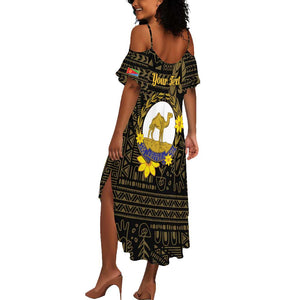 Enkutatash Eritrea New Year Summer Maxi Dress Eritrean Camel African Pattern