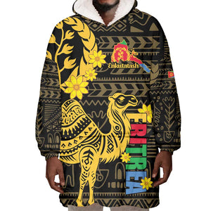 Enkutatash Eritrea New Year Wearable Blanket Hoodie Eritrean Camel African Pattern