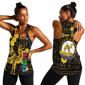 Enkutatash Eritrea New Year Women Racerback Tank Eritrean Camel African Pattern