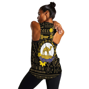 Enkutatash Eritrea New Year Women Racerback Tank Eritrean Camel African Pattern