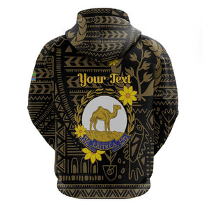 Enkutatash Eritrea New Year Zip Hoodie Eritrean Camel African Pattern