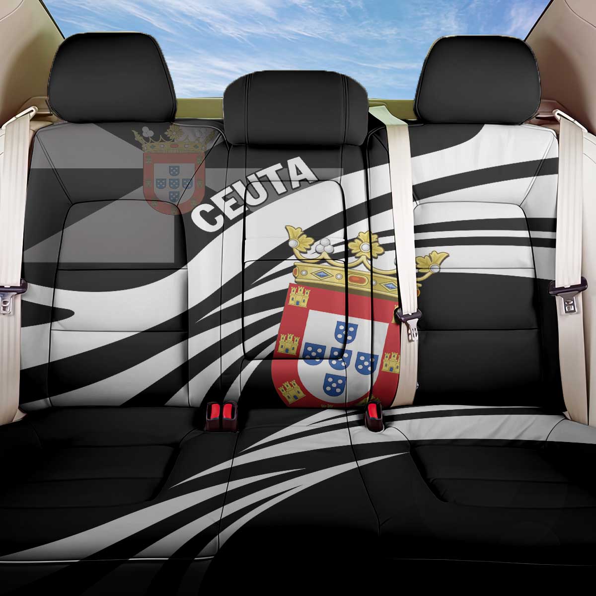 Ceuta Day Back Car Seat Cover Dia de Ceuta 2024