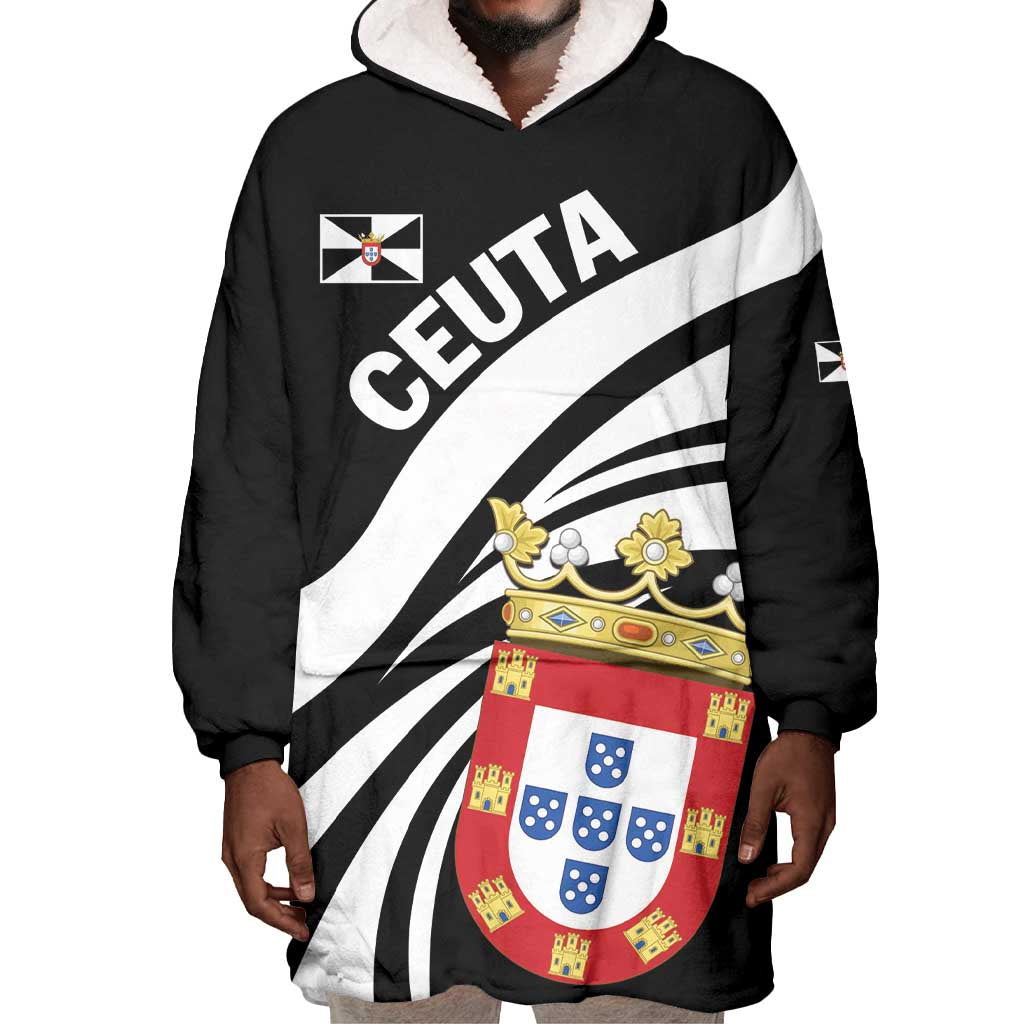 Ceuta Day Wearable Blanket Hoodie Dia de Ceuta 2024